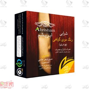رنگ موی گیاهی شرابی ابریشم